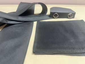 Men's Tie, Pocket Square &amp; Cufflinks Set