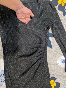 Sparkly Black Mini Dress