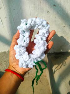 White Floral crochet gajra