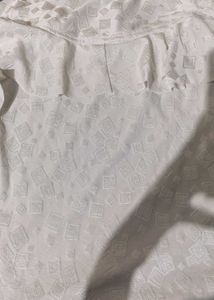 White Embellished Tunic Top