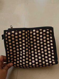 Stylish Dot Print Pouch