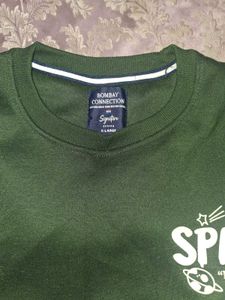 Green "SPACE" Graphic Sweatshirt