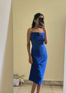 Elegant Royal Blue Slip Dress