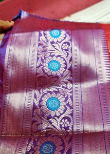 pure cotton kurti with new silk saree
