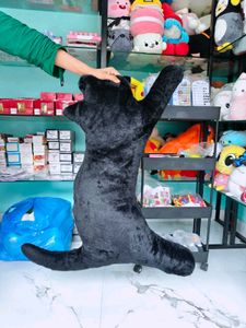 Cute Black Blob Plush Pillow