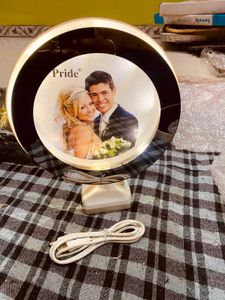 Rotating LED Photo Frame with mirror