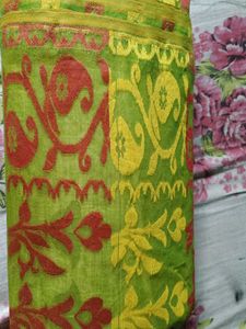 Green Ethnic Dress Material