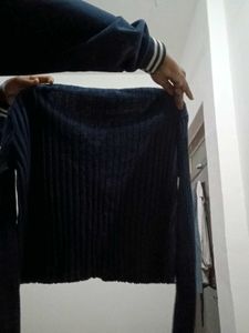 Stylish Black Cardigan Sweater