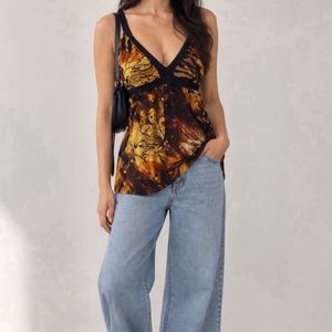 Stylish Floral Print Tank Top