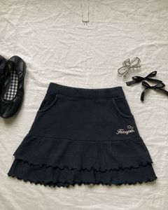 y2k kaepa vintage Ruffled Skirt