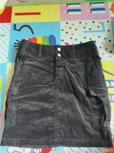 blackbCorduroy Cargo Mini Skirt