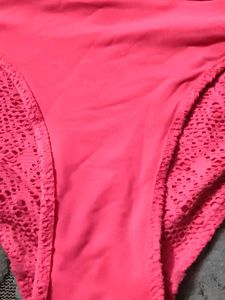 Hot Pink Crochet Tassel Bikini Bottom