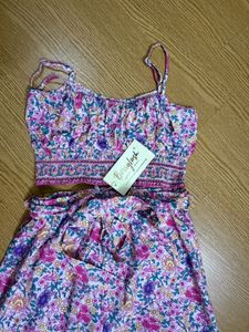Boho beach Floral Pink Co-ord Set