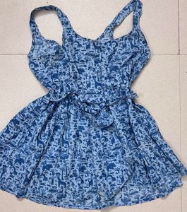 short blue kurti