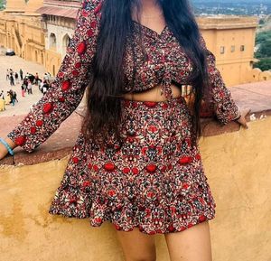 Boho Print Crop top