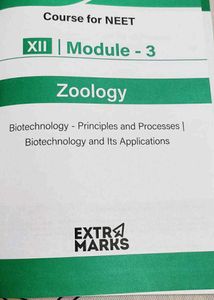 Extramarks Zoology Class XII Module 3 NEET