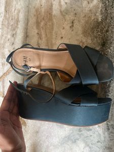 H&amp;M Wedge Platform Sandals (tie up)