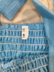 Blue Smocked Sundress