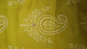 Yellow Paisley Print Kurta