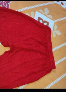 Red Stretchable Leggings