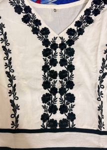 White Tiered Embroidered Maxi Dress