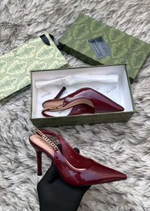 Gucci - Burgundy Patent Leather Heels
