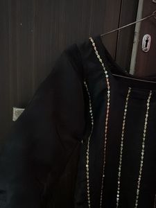 Elegant Black Sequined Kurta