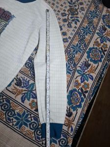 Quilted Sweater with Shoe Applique
