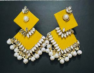 Fancy Party Wear Have Long Size Earrings