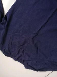 Classic Navy V-Neck Long Sleeve Top