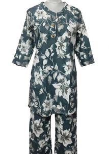 Floral Print Kurta