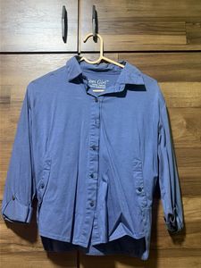 Blue Button-Up Shirt