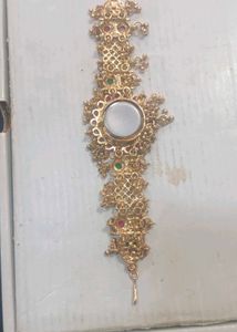 Antique Gold Finish Watch Bracelet