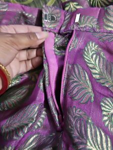 Beautiful Purple Lehenga Skirt