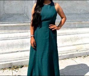 Elegant Teal Maxi Dress
