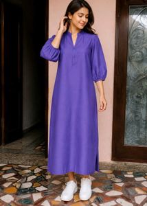 Salw 🔥HERE&NOW  Deep Purple A-Line kurta |