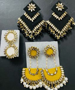 Hand Made Fancy Earrings 3 Combo