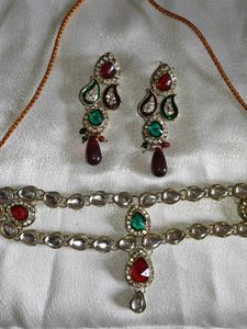Elegant Ethnic Necklace &amp; Earring Set