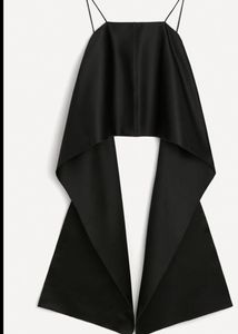 Chic Black Spaghetti Strap Top