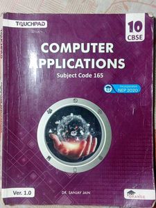 Computer Applications 10 CBSE Book