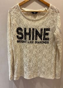 SHINE Bright Like Diamonds Lace Top