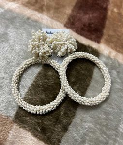 Combo Earrings 😍 Beaded Hoop Earring Set