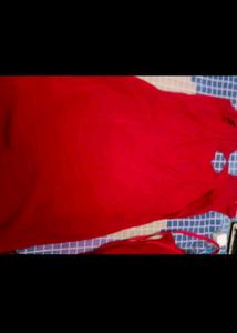 Red boutique stitched pajami suit in L size
