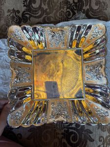set of 3 Elegant Vintage Silver Tray