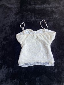 White Lace Camisole Top