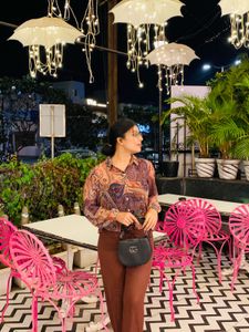 Chic Paisley Print Button-Down Shirt