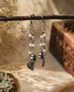Boho Oxidised Jhumka Earrings Set
