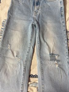 Light Wash Distressed Jeans