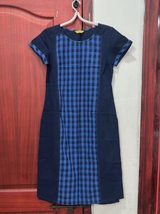 Aurelia Navy Blue Kurtha