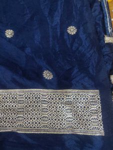 Elegant Navy Blue Saree